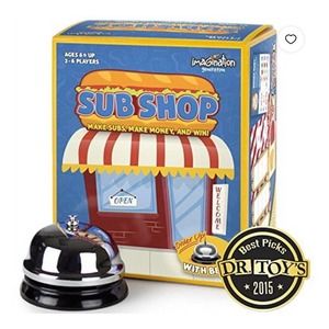 Sub Shop, the game of competitive sandwich construction! AGES 6 & UP 2-6 PLAYERS